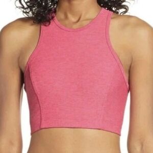 Outdoor Voices Crop Tank Top Racerback Sports Bra Hot Pink Activewear Size Small